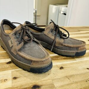 Vtg ROCKY Boots Gore Tex Lace Up Moc Toe Shoes Loafers Made in USA Sz 10.5 Wide